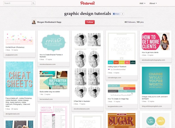 pinterest boards designers 23graphidesigntuts