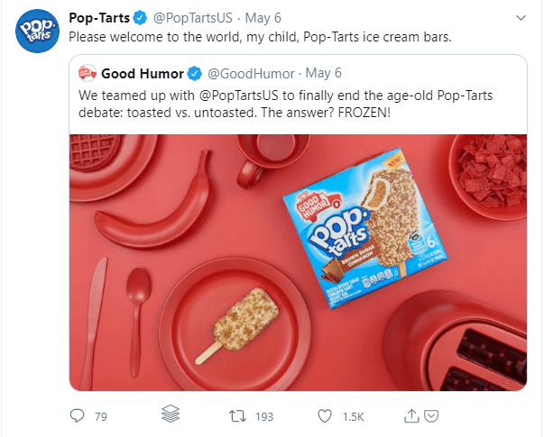 pop tarts partnership
