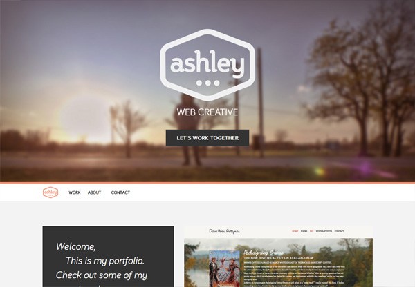 Portfolio design of Ashley Farrand