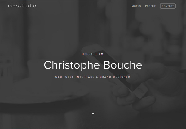 Portfolio design of Christophe Bouche