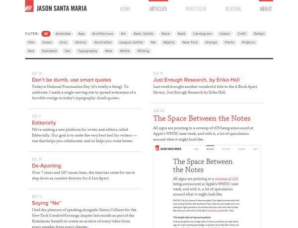 portfolio website design 09blog example jasonsantamaria