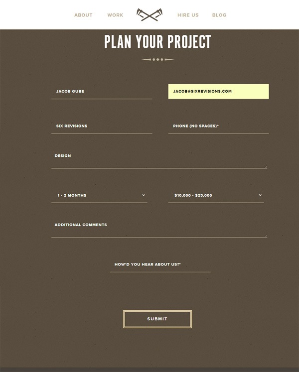 portfolio website design 34quoteform example built