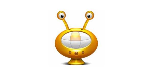 Illustration of a whimsical yellow creature with two eyes on stalks and a body resembling a volleyball.