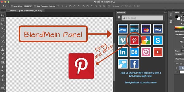 BlendMeIn Helps You Find Design Freebies without Leaving Photoshop