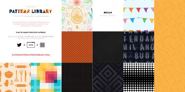 The Pattern Library: a Resource for Free Seamless Patterns