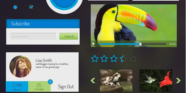 Free PSD: Toucan UI Kit