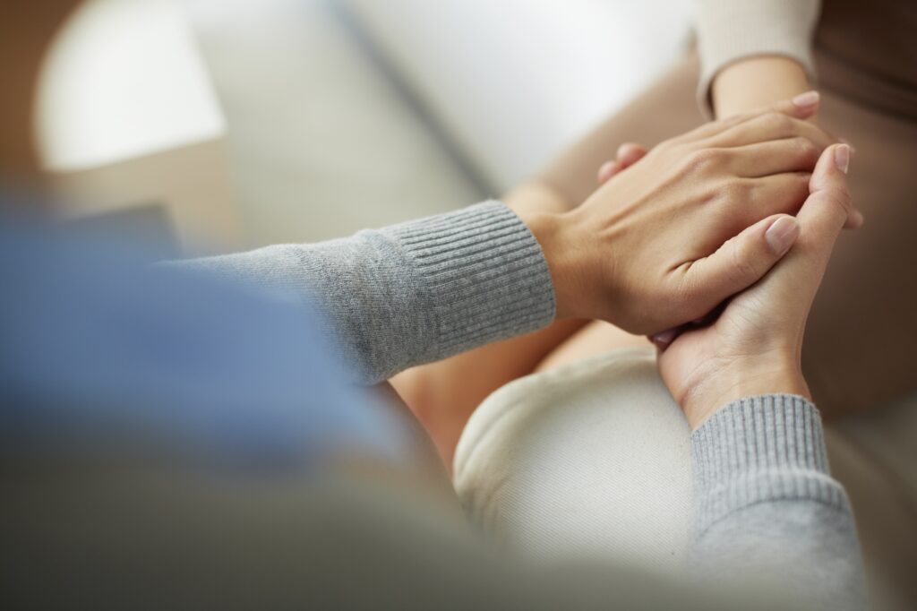 A person undergoes therapy at a rehab center