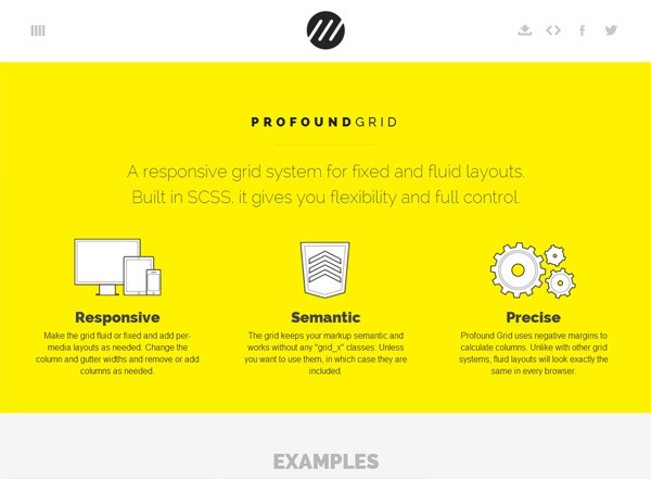 Responsive CSS grid: Profound Grid