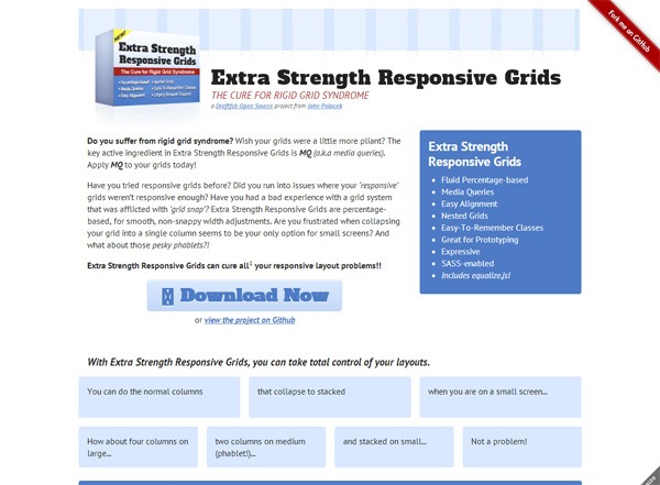 Responsive CSS grid: Extra Strength Responsive Grids