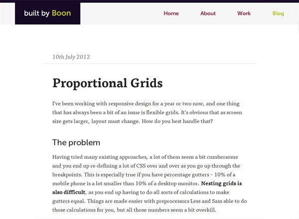 Responsive CSS grid: Proportional Grids