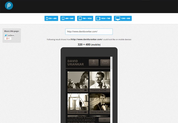 Responsive Web Design Testing Tool by pixeltuner.de