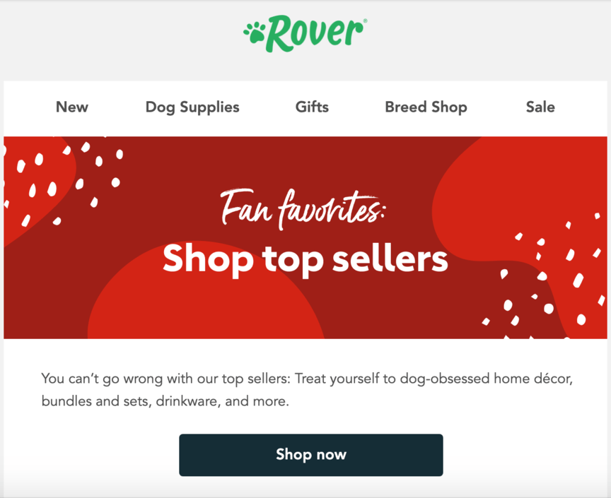 rover email visual design