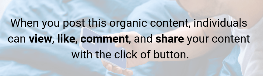 sharing organic sponsored content