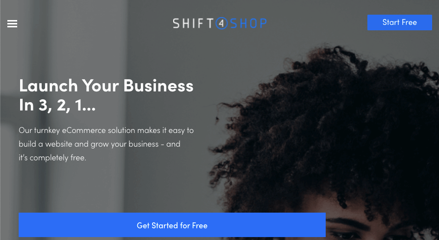 Homepage for Shift4Shop