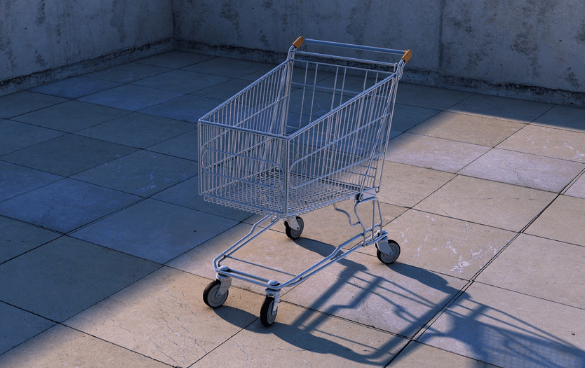 abandoned shopping cart