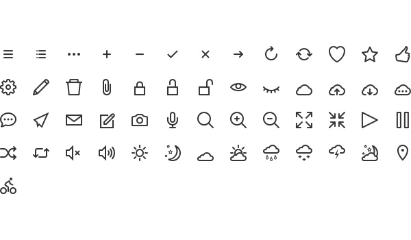 Free simple icon set: hicons