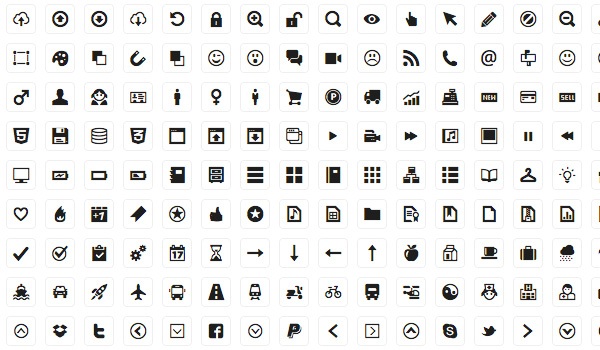 Free simple icon set: Minicons