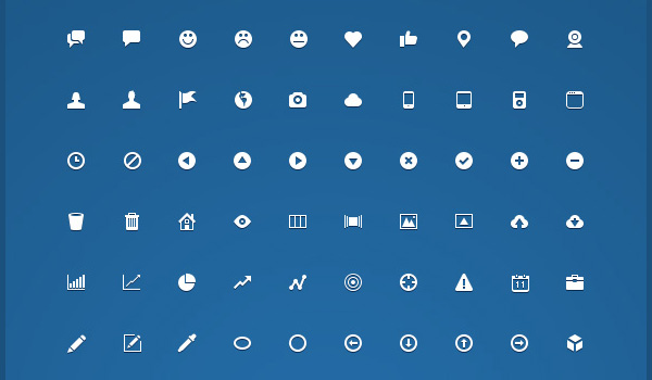 Free simple icon set: 200 Handcrafted Micro Icons