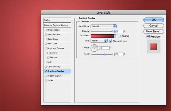 Create a Radial Gradient to the Background