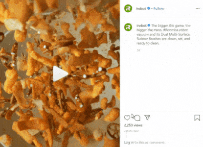 Social media video from iRobot