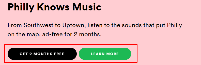 spotify cta example