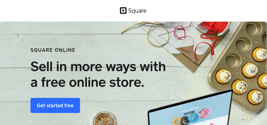 Square homepage