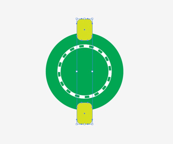 Draw the Base Shape and Inner Design of the Poker Chip