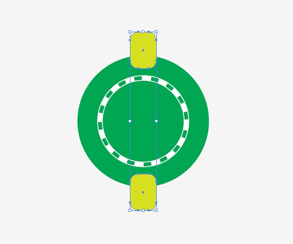 Draw the Base Shape and Inner Design of the Poker Chip