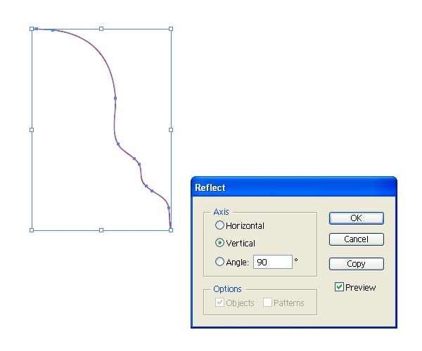 Vector path for bell