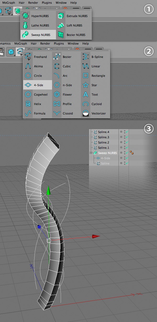 step03 sweep nurbs