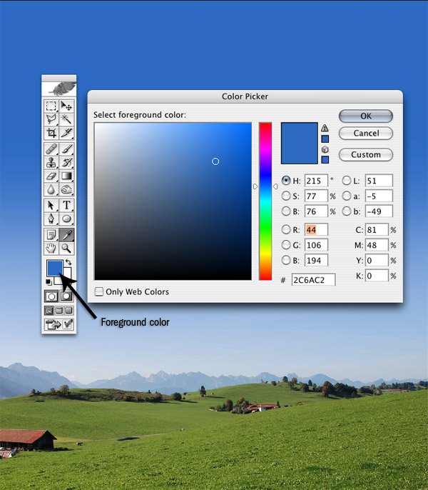 Create a Blue Sky Gradient