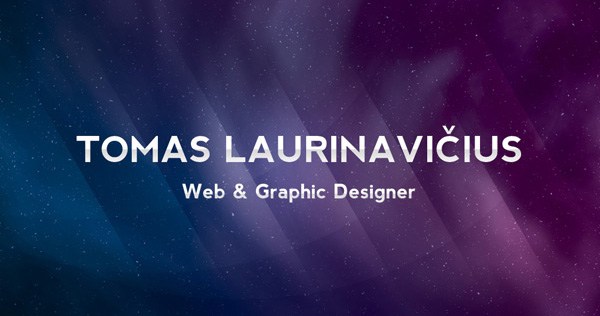Business Card Typography