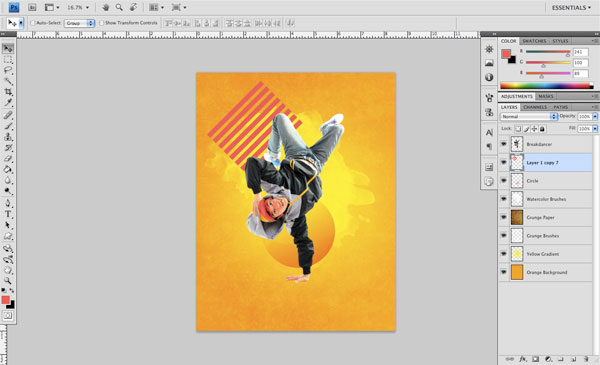 Creating Diagonal Stripes Inside of a Shape