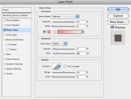 Creating a Light Streak