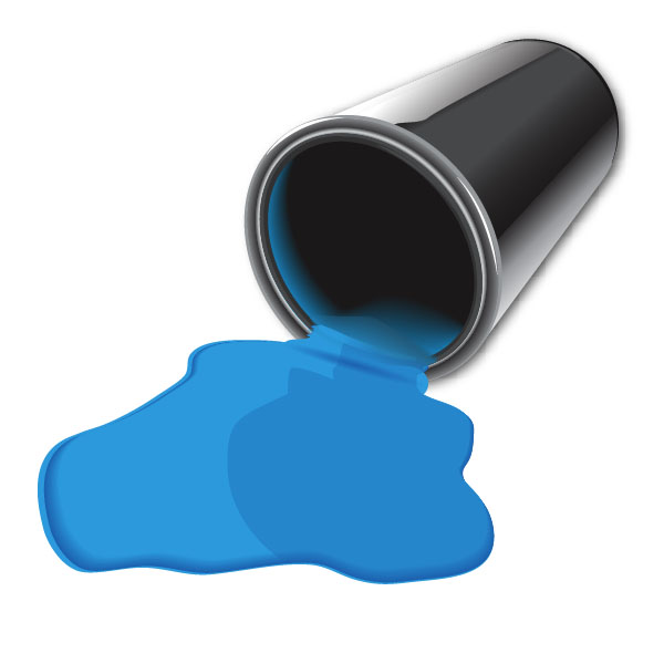 Learn to Draw a Spilled Paint Bucket in Illustrator