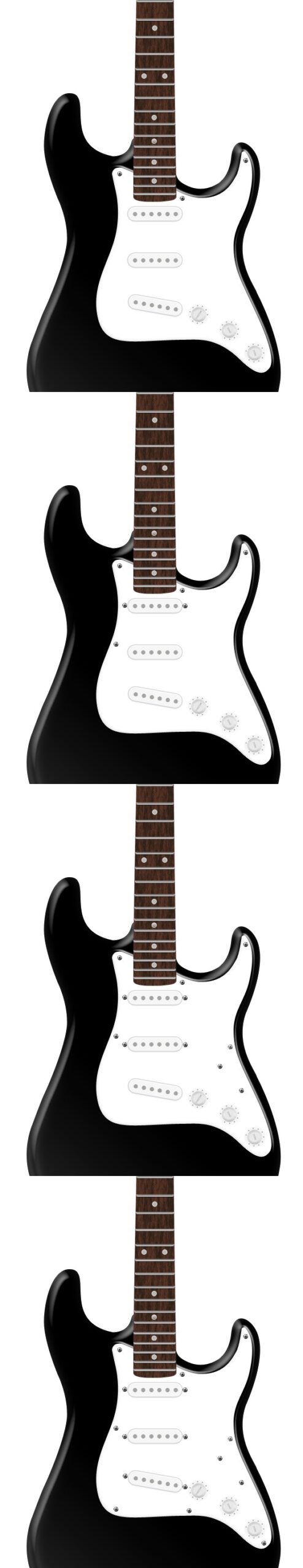 step172 realistic electric guitar scaled