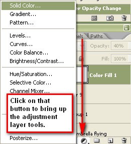 Photo retouching with Fill layers