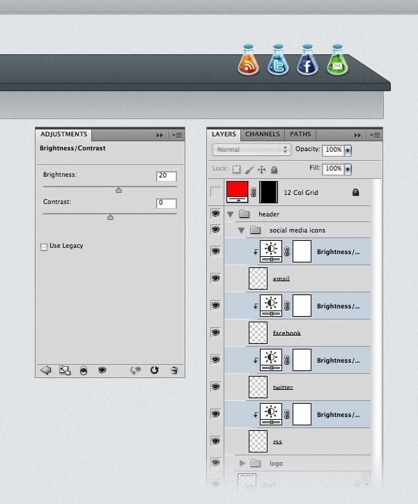 step21 social icons brightness contrast