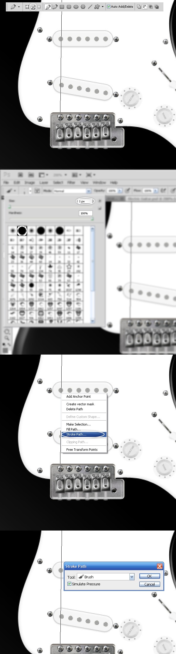 step258 realistic electric guitar