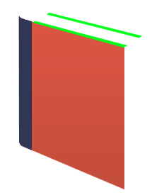 Draw the Top Edge of the Book