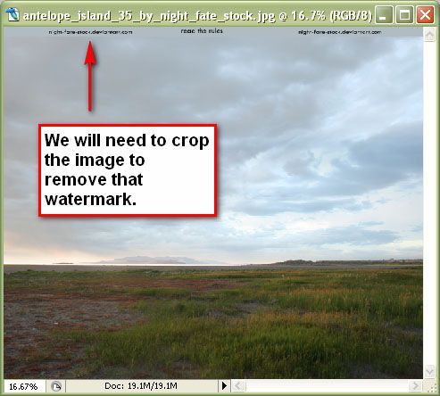 Prepare the Antelope Island stock photo