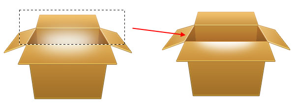 Draw the Right and Left Flaps of the Box