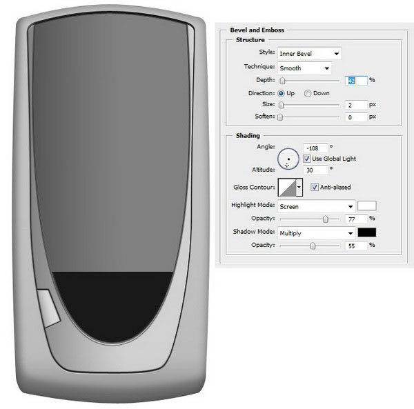 How to Draw a Realistic Cellphone using Photoshop