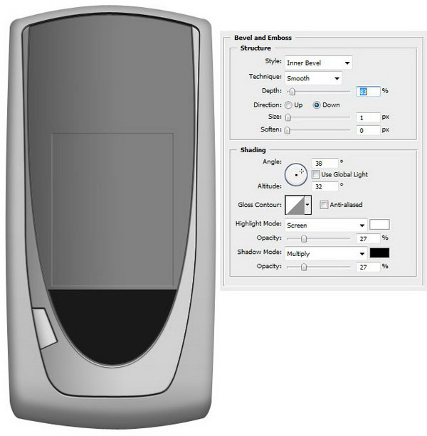 How to Draw a Realistic Cellphone using Photoshop