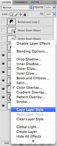 Copying and Pasting (Layer Styles)