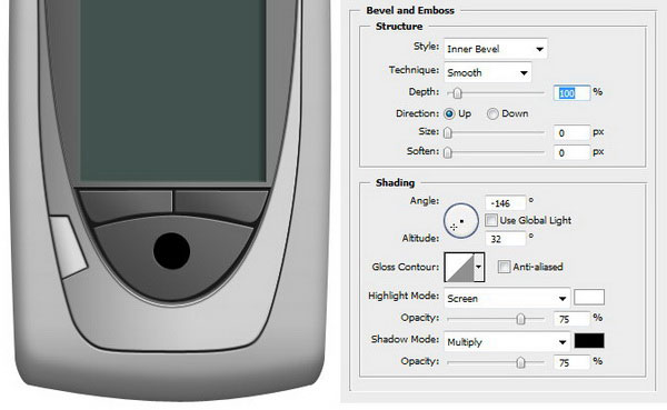 How to Draw a Realistic Cellphone in Photoshop