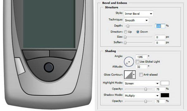 How to Draw a Realistic Cellphone in Photoshop