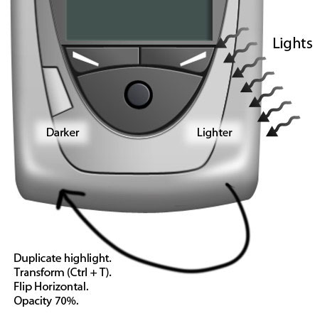 How to Draw a Realistic Cellphone in Photoshop