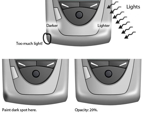 How to Draw a Realistic Cellphone using Photoshop