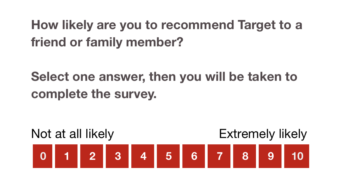 survey scale target